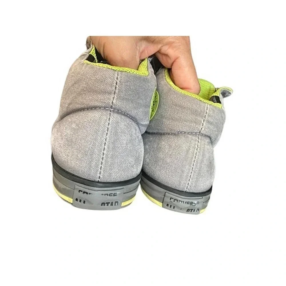 Converse Low Top Climate Boys US 3 Gray Black Lace Up Athletic Sneakers Pre-Owne